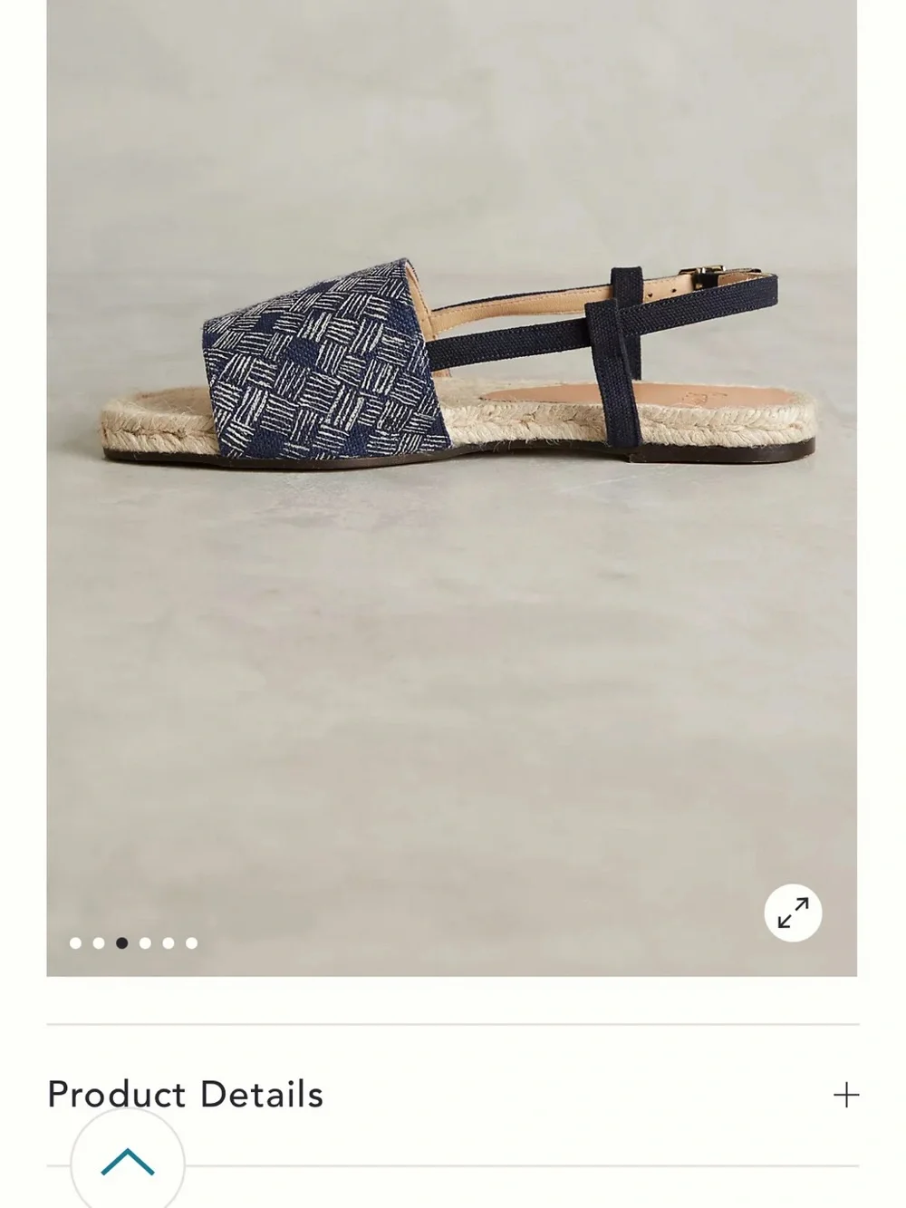 Castaner Navy Espadrille Sandals with Natural Jute Sole